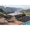 Armen Living Fineline and Doris Indoor Outdoor 7 Piece Dining Set in Light Eucalyptus Wood SETFLDILT7DOCH - alternate 7